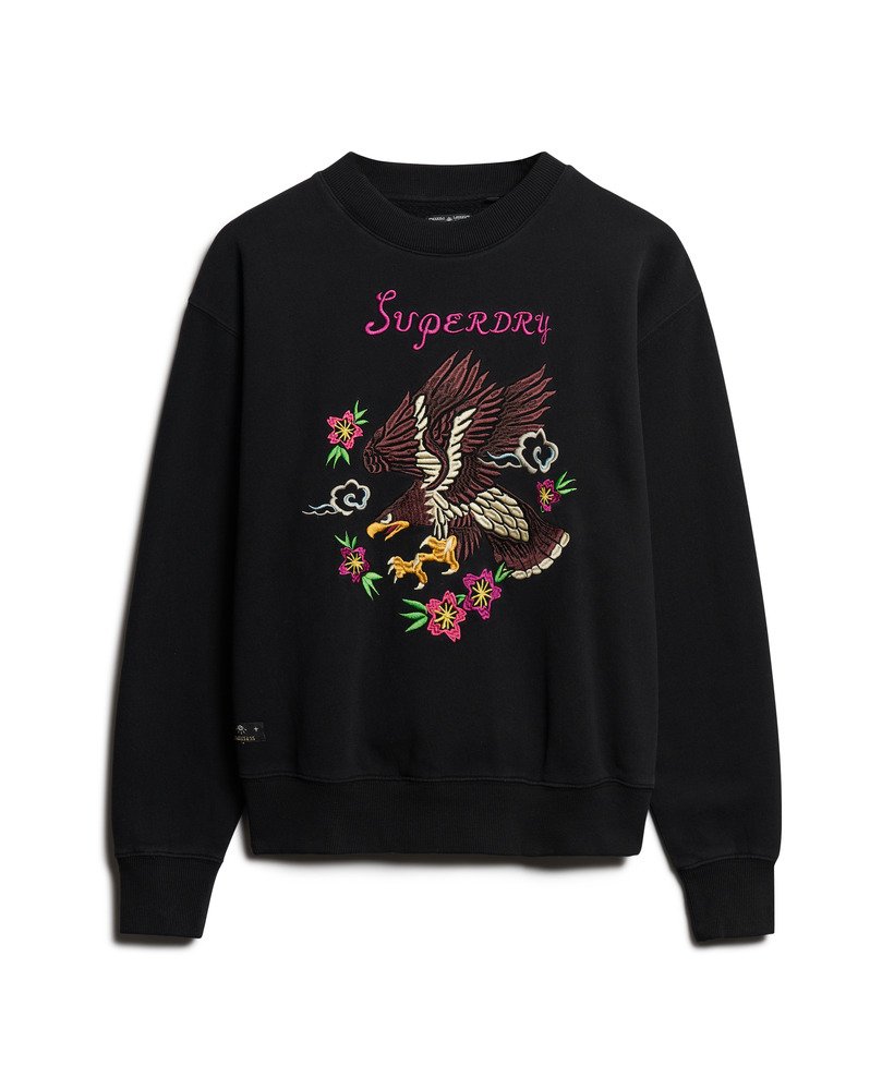Superdry Suika Embroidered Loose Sweatshirt - Women's