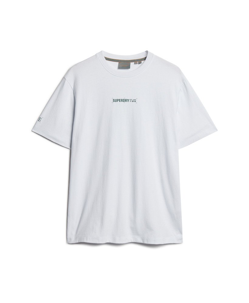 Mens - Utility Sport Logo Loose Fit T-Shirt in Brilliant White ...