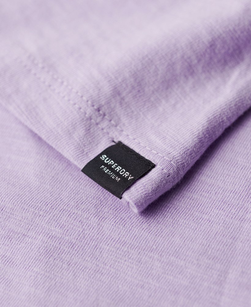 Womens - Studios Scoop Neck T-Shirt in Light Lavender Purple | Superdry UK