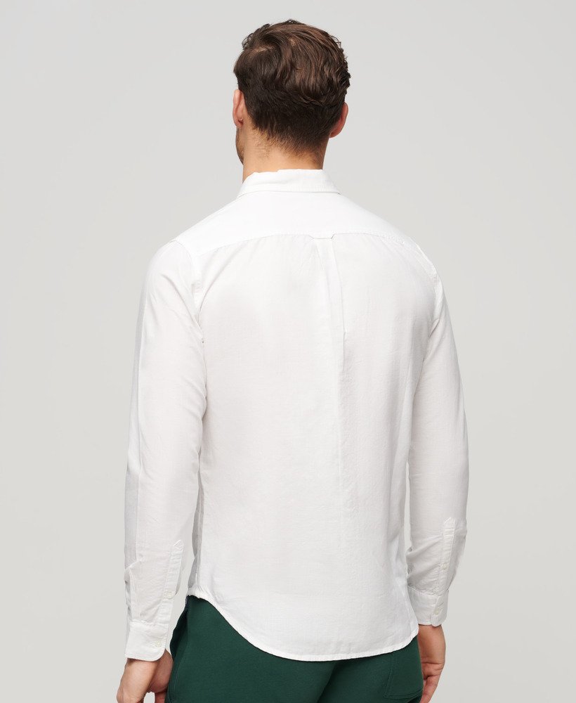 Men's - Organic Cotton Linen Short Sleeve Shirt in Optic