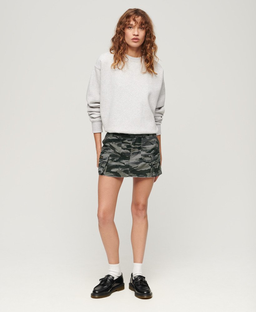 Womens - Utility Parachute Skirt in Wave Tiger Camo | Superdry UK