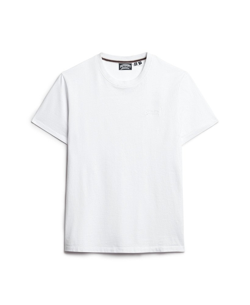 Mens - Organic Cotton Essential Logo T-Shirt in Optic | Superdry UK