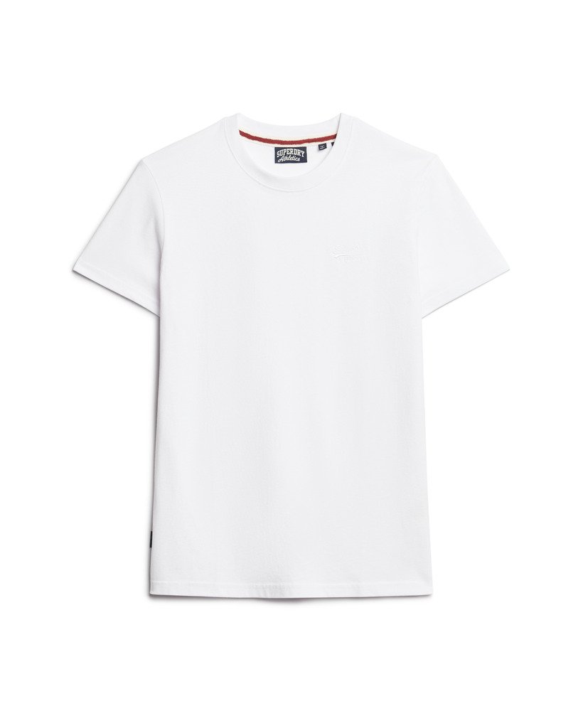 Mens - Organic Cotton Essential Logo T-Shirt in Optic | Superdry UK