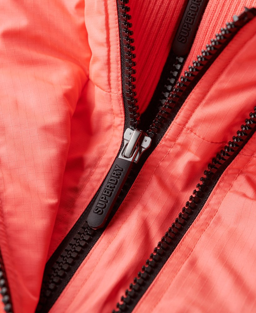 Womens - Hooded Mountain Windbreaker Jacket in Hyper Fire Pink ...