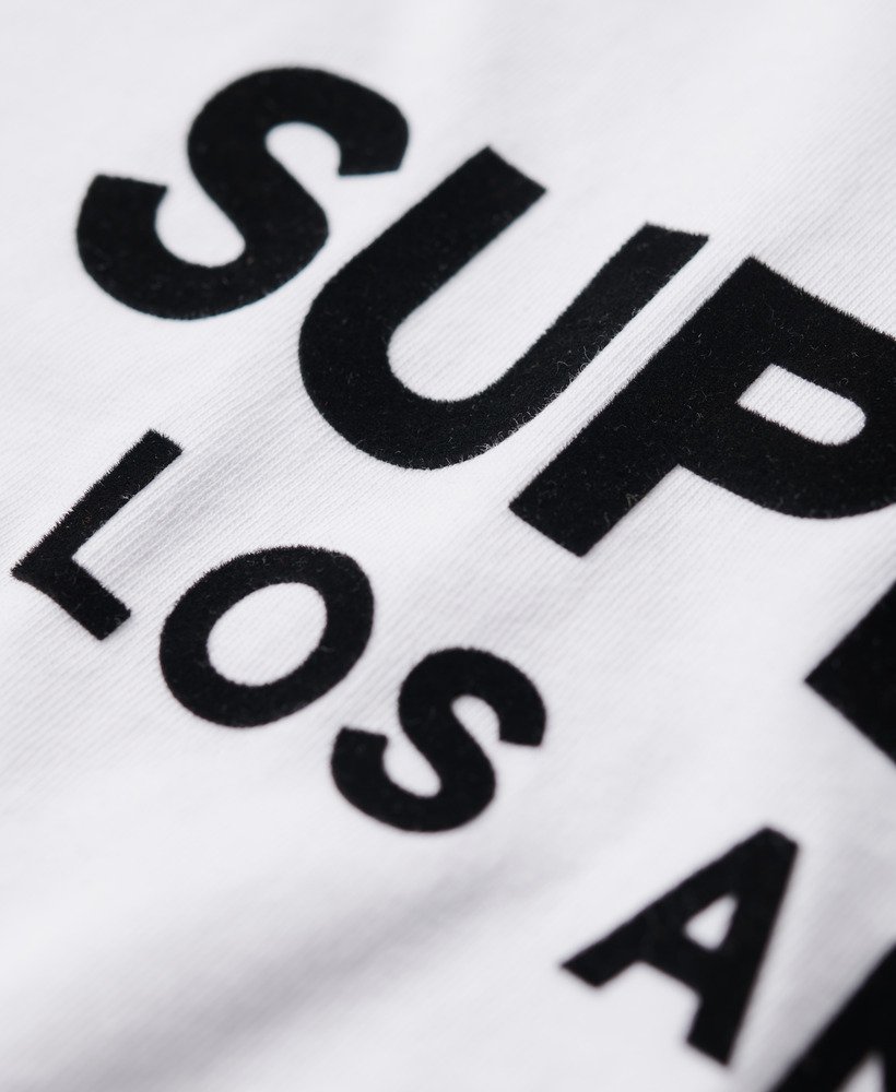 Mens - Luxury Sport Loose Fit T-Shirt in Brilliant White | Superdry UK