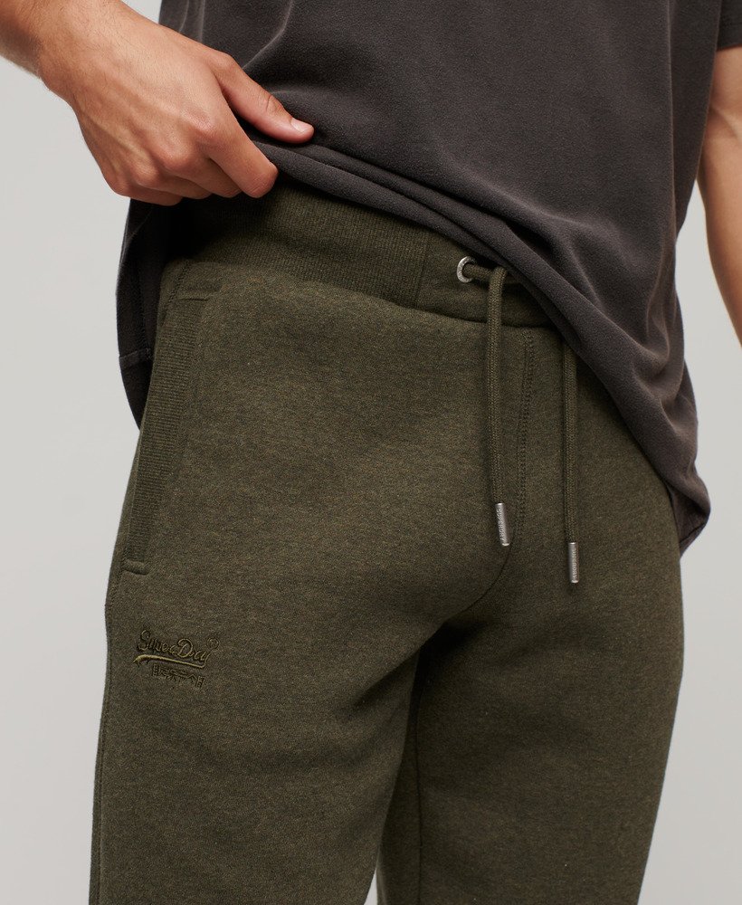 Mens - Essential Logo Joggers in Olive Green Marl | Superdry