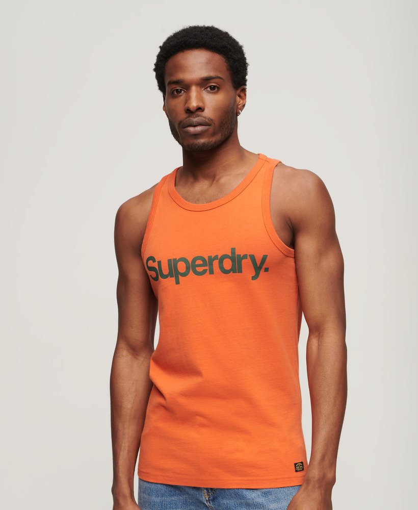 Men s Vintage Classic Vest in Denim Co Rust Superdry