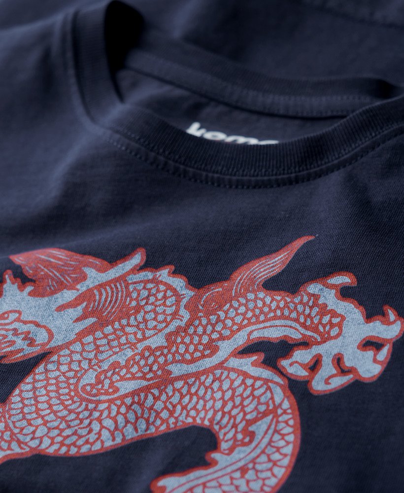 Womens - Superdry x Komodo Dragon Slim T-Shirt in Richest Navy ...