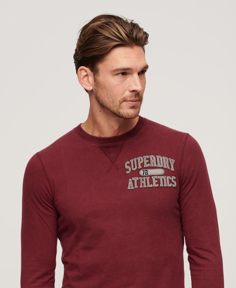 T-shirt Manches Longues Superdry Vintage Baseball – Coupe Confortable, Style Rétro Sportif