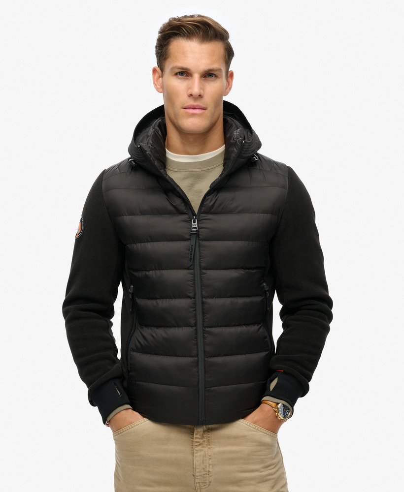 Black superdry bomber jacket best sale