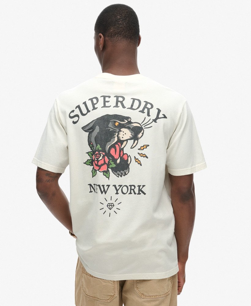 Mens white superdry t shirt hotsell