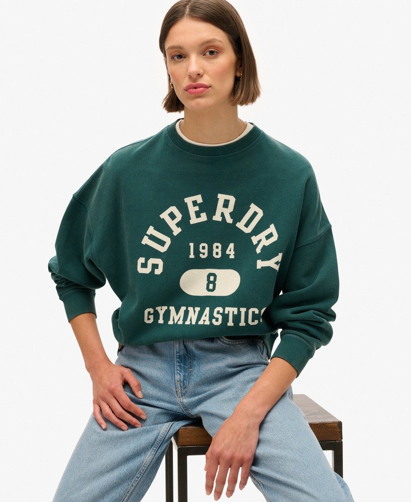 Superdry Athletic Essentials Oversized Printed Sweatshirt Women s Products