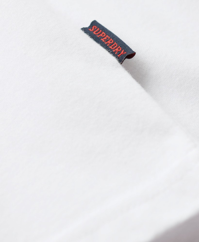 Mens - Organic Cotton Essential Logo T-Shirt in Optic | Superdry UK