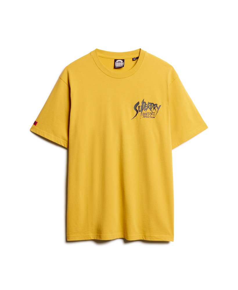 Mens - Lo-fi Punk Graphic Loose T-Shirt in Oil Yellow | Superdry UK