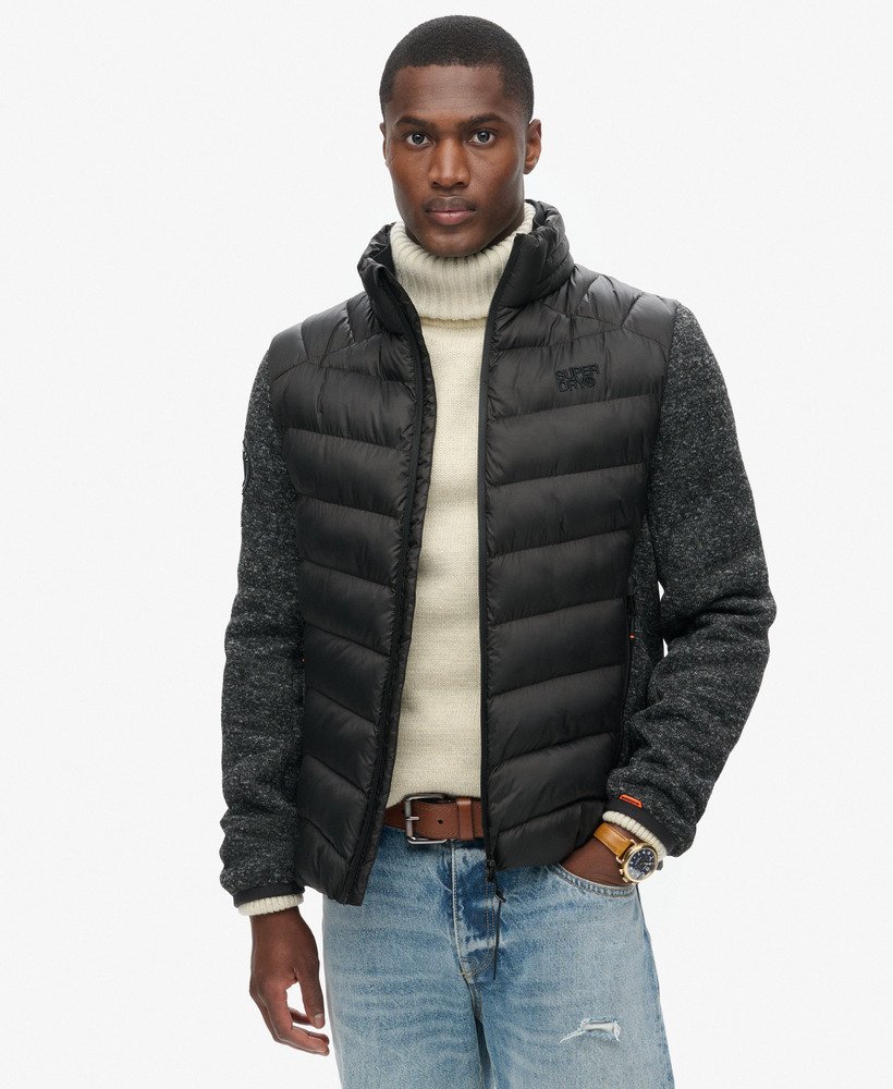 Black padded jacket hotsell