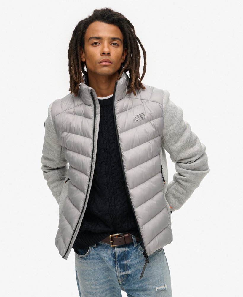 Superdry Storm Knitted Hybrid Padded Jacket Men s Mens Jackets