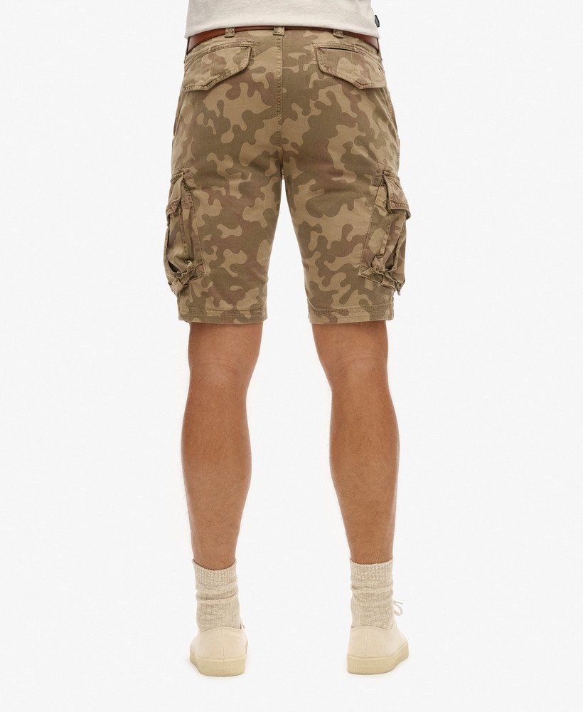 Men s Core Cargo Short in Woodland Sand Camo Superdry UK