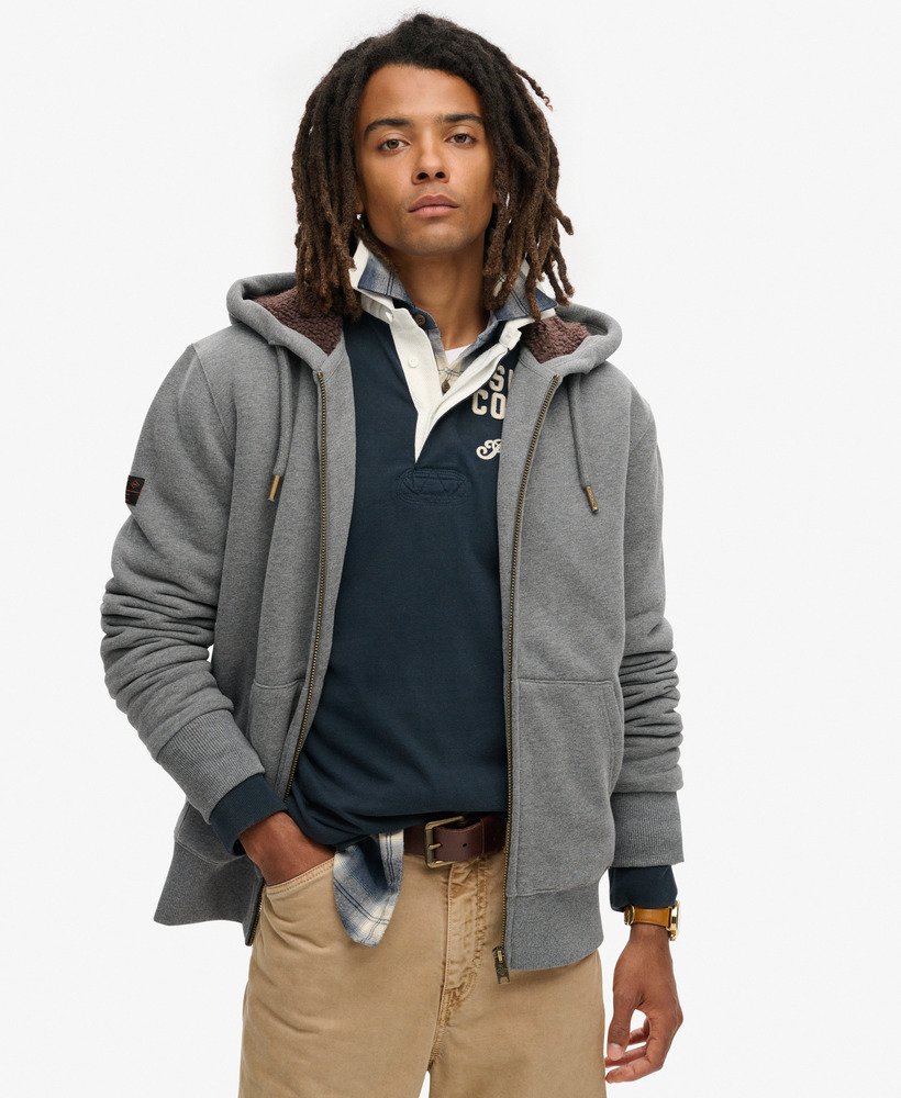 Superdry mens grey hoodie online