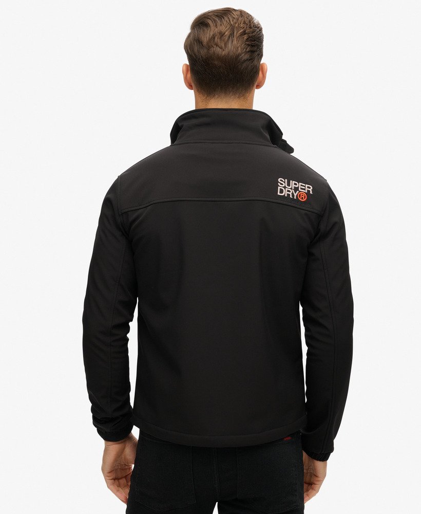 Men s Softshell Trekker Track Jacket in Black Superdry UK