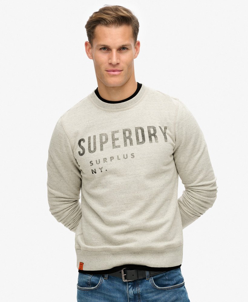 Superdry crew neck sweatshirts on sale