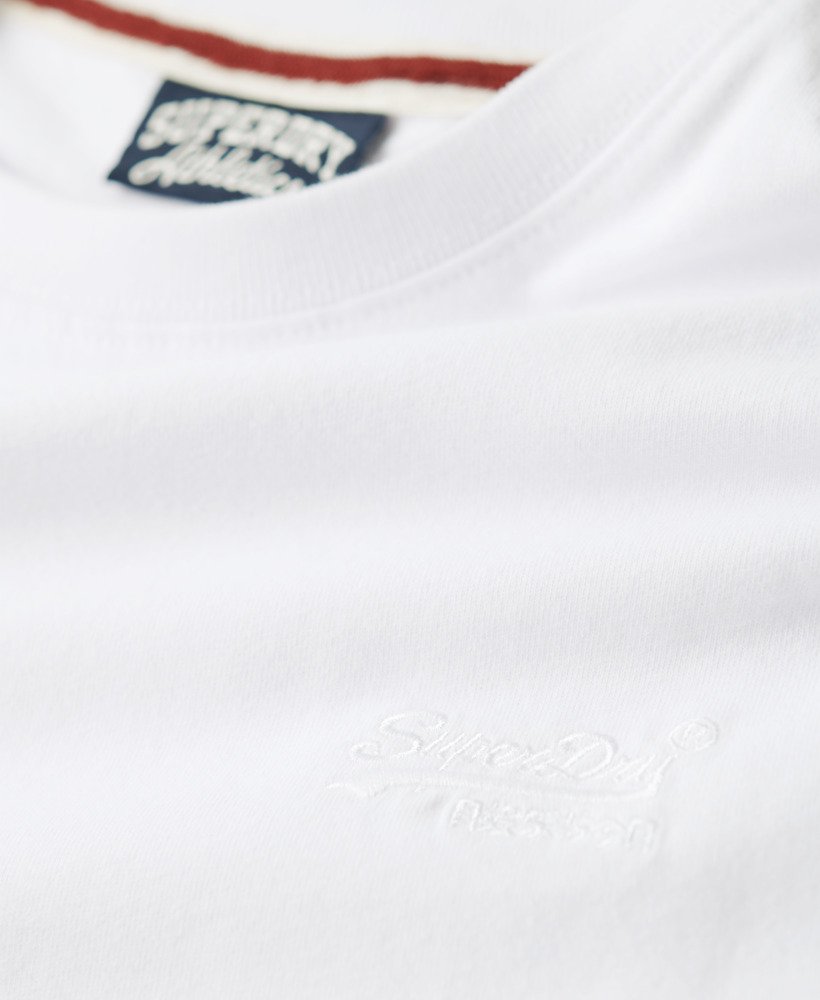 Mens - Organic Cotton Essential Logo T-Shirt in Optic | Superdry UK