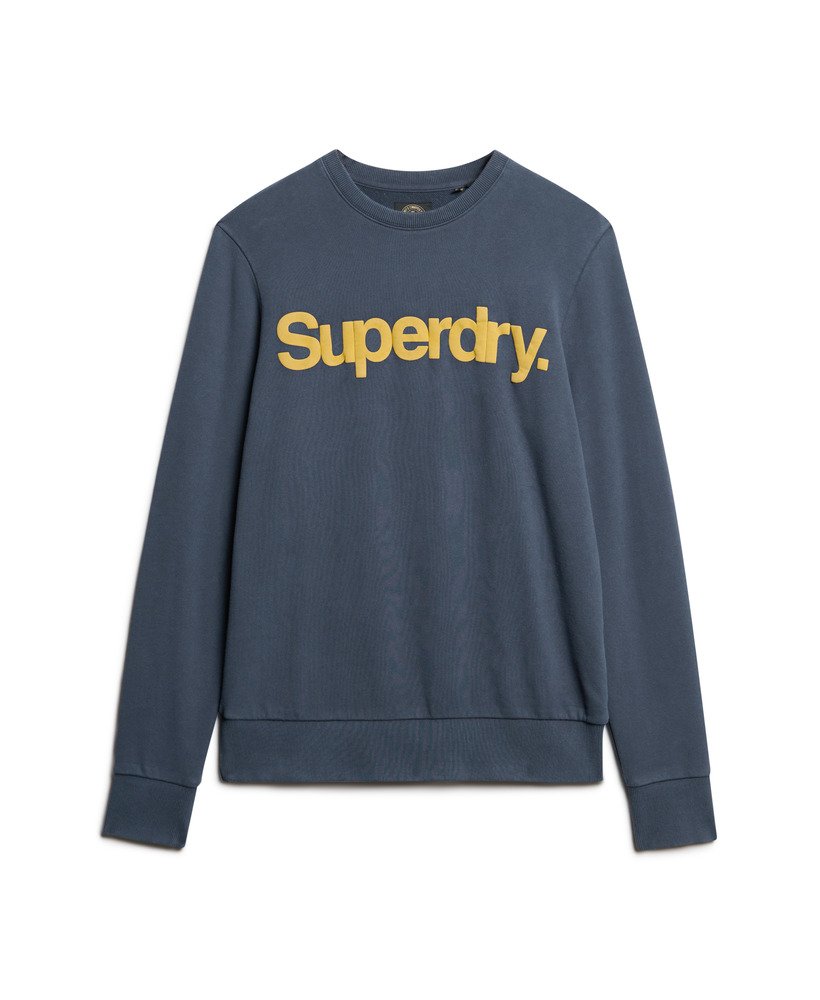 Mens Classic Core Logo Sweatshirt in Lauren Navy Superdry UK