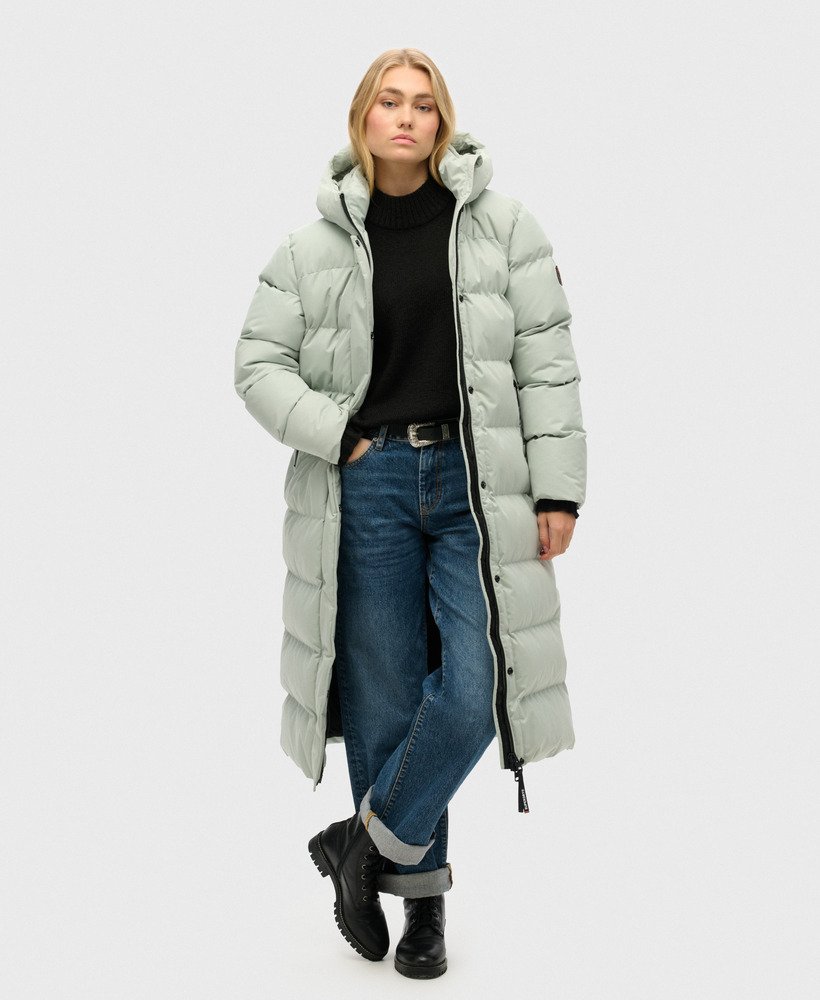 Ladies grey puffer coat sale