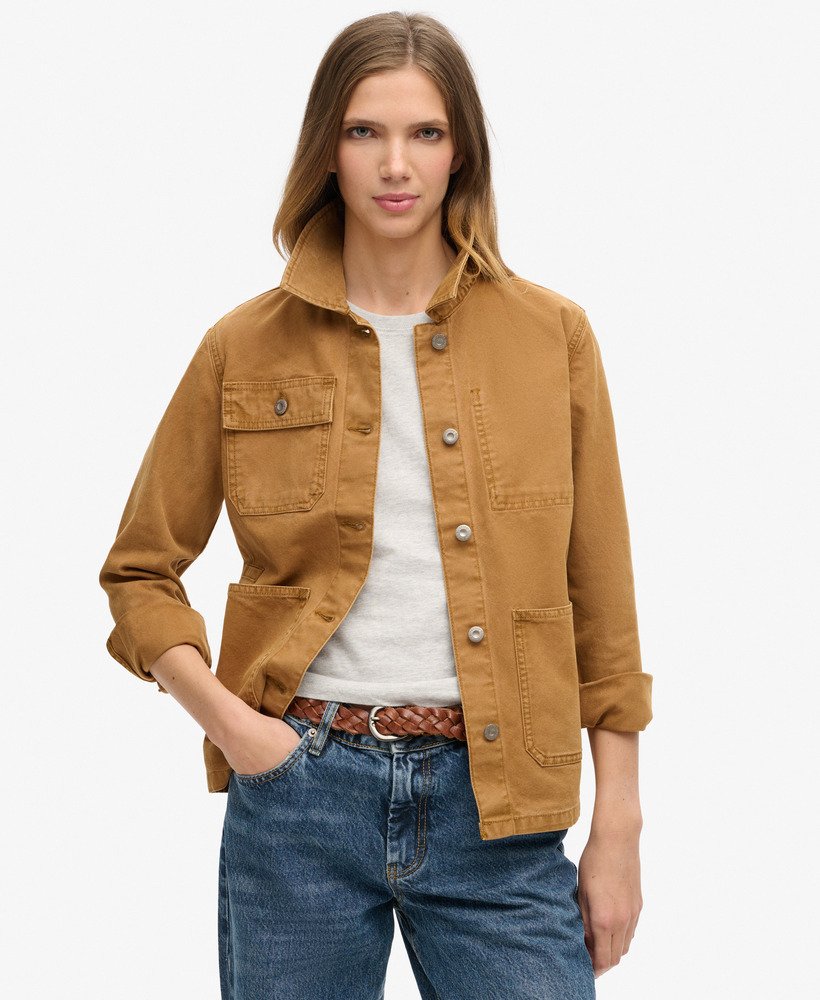 Superdry Canvas Chore Jacket Women s Womens Jackets