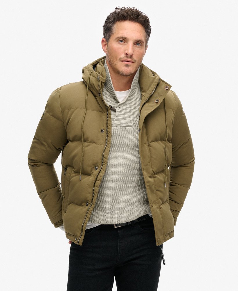 Doudoune a capuche Everest Kaki pour Homme Superdry CA FR