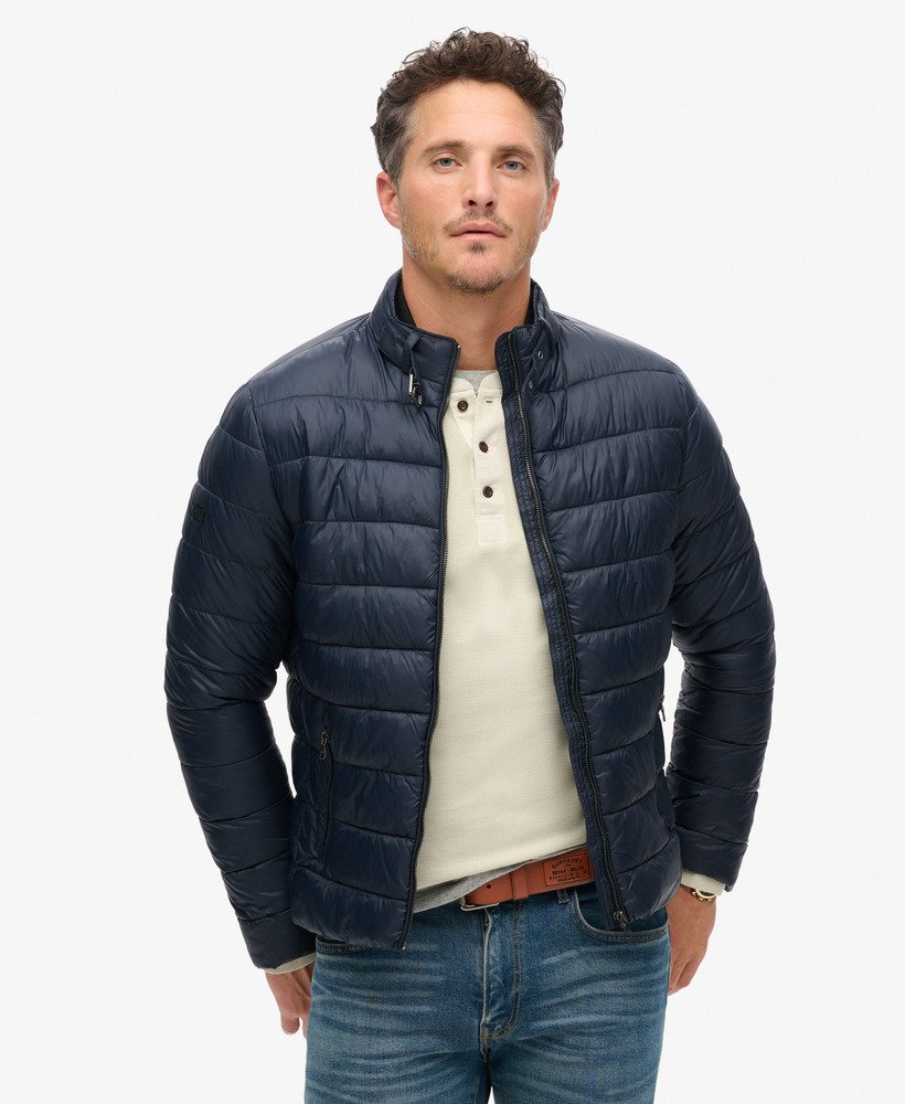 Hombre Chaqueta acolchada ligera en Azul Marino Eclipse Superdry ES