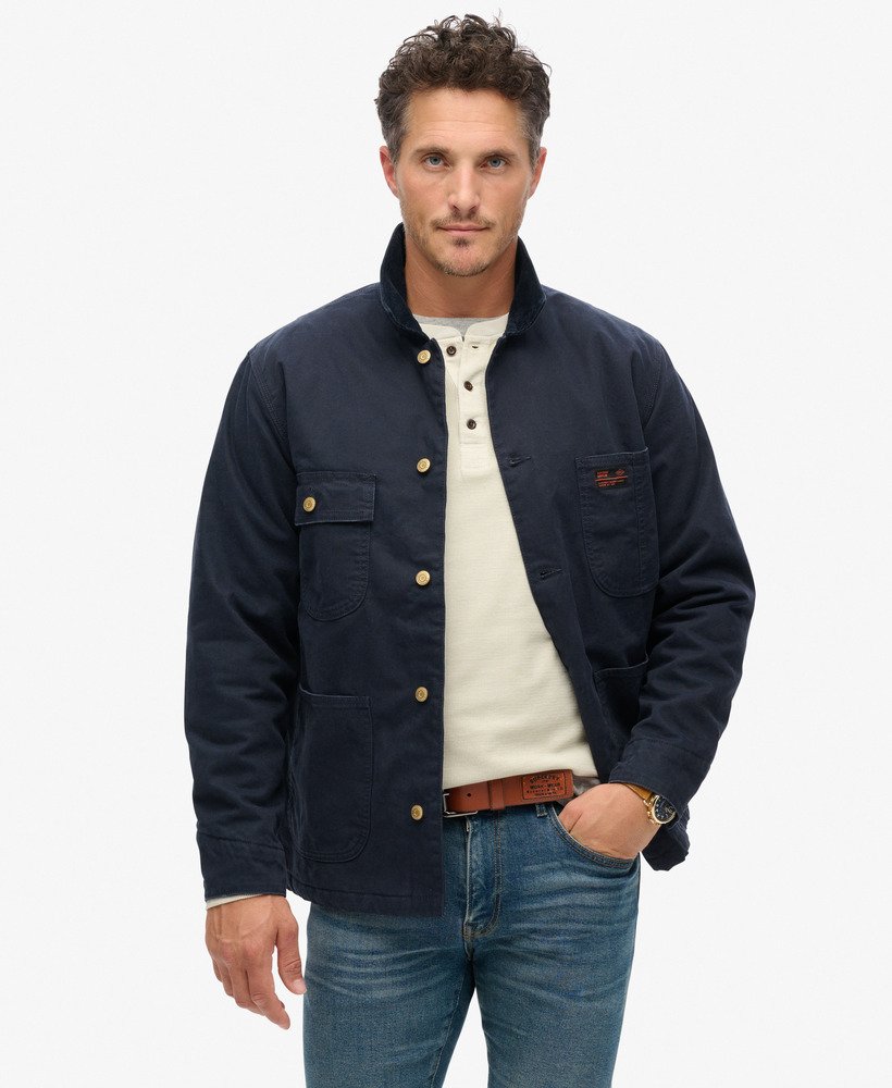 Veste superdry bleu marine sale