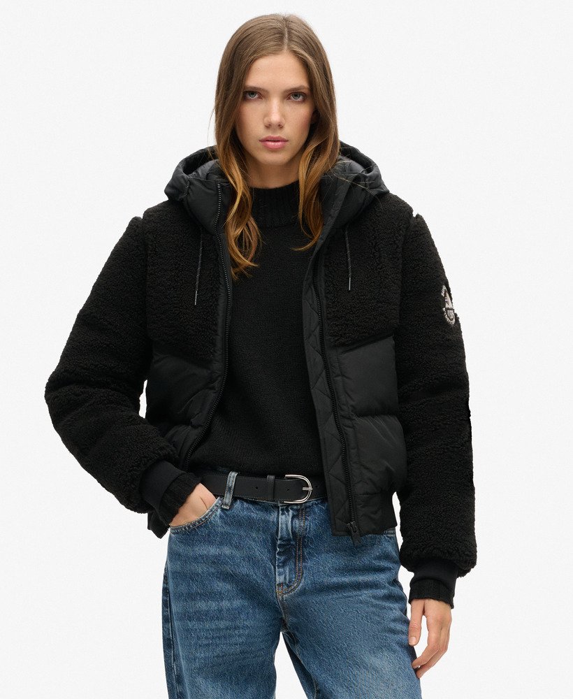 Black superdry jacket best sale