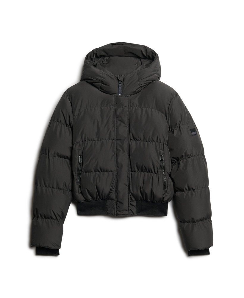 Girls black puffer jacket hotsell