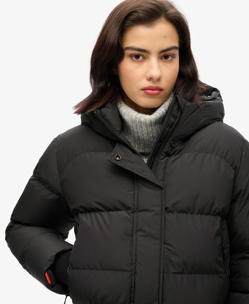 Black padded bomber jacket womens hotsell