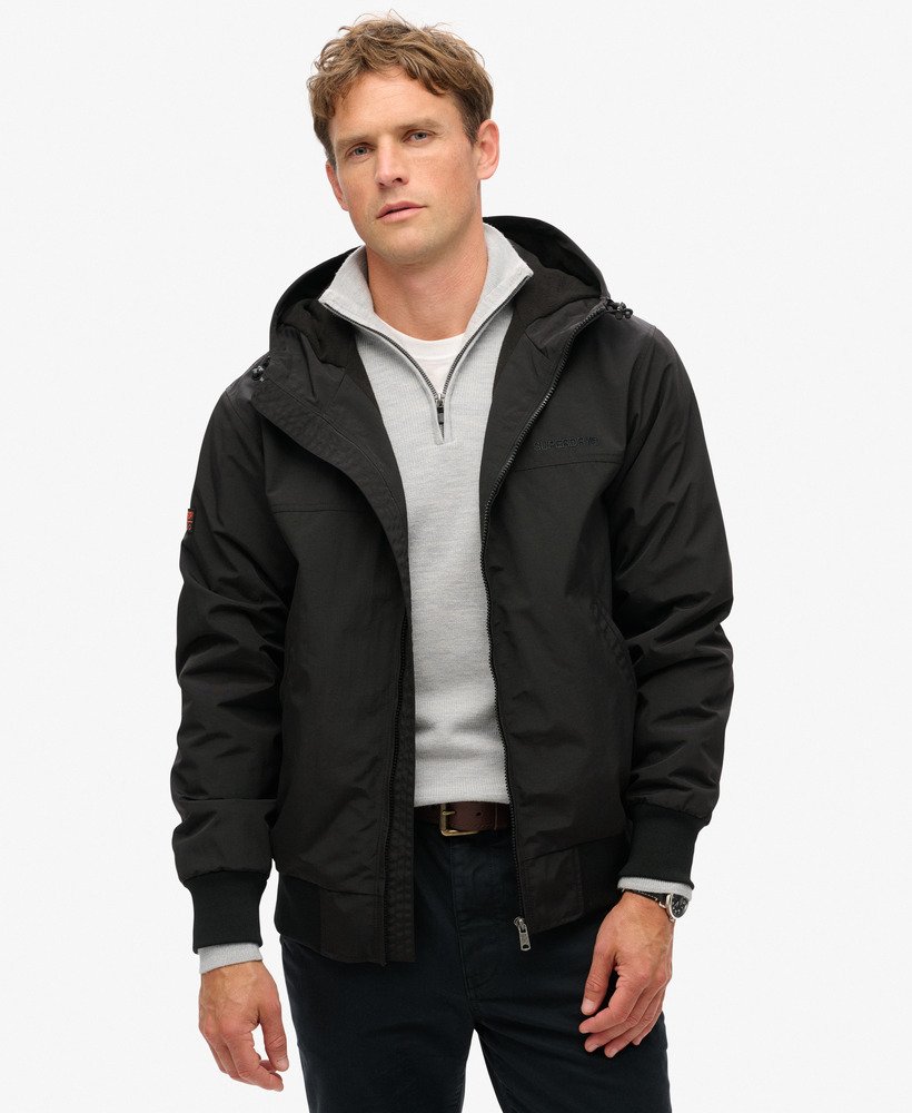 Nylon hooded jacket hotsell