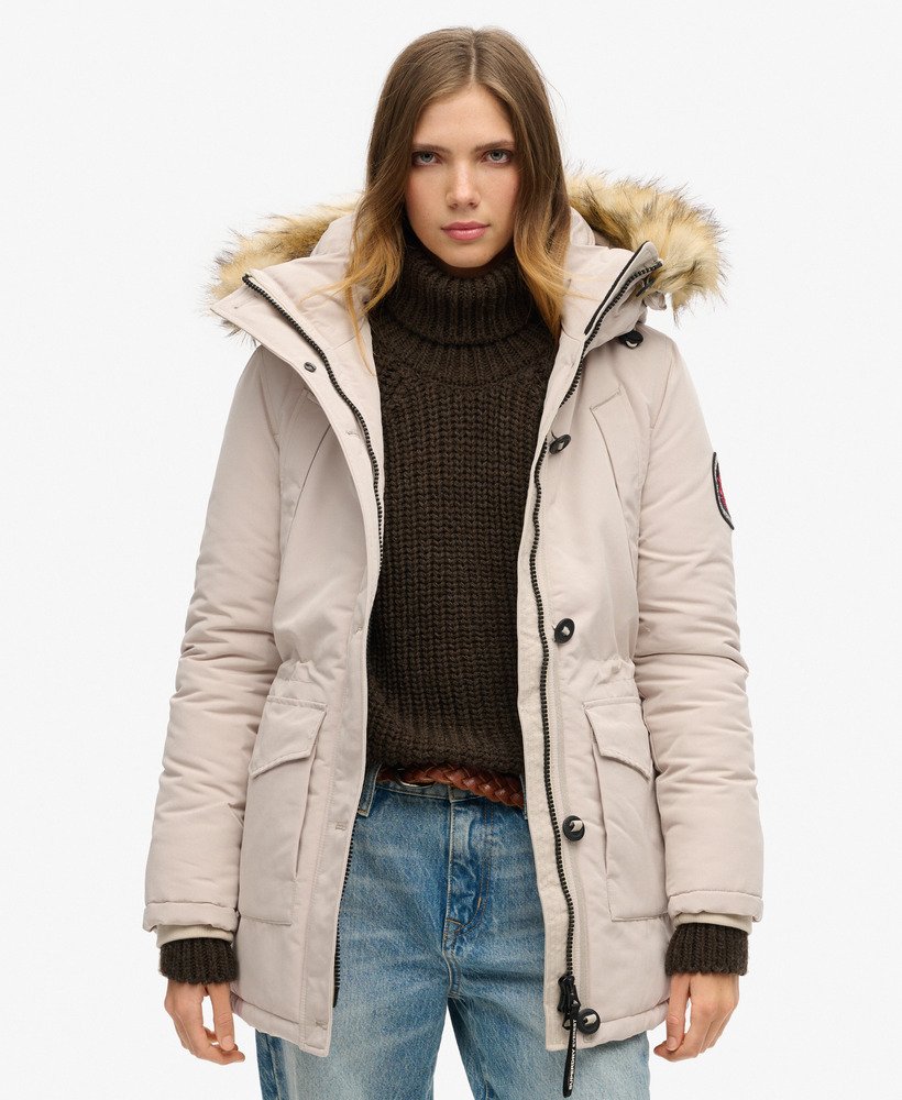 Hooded parka coat womens best sale