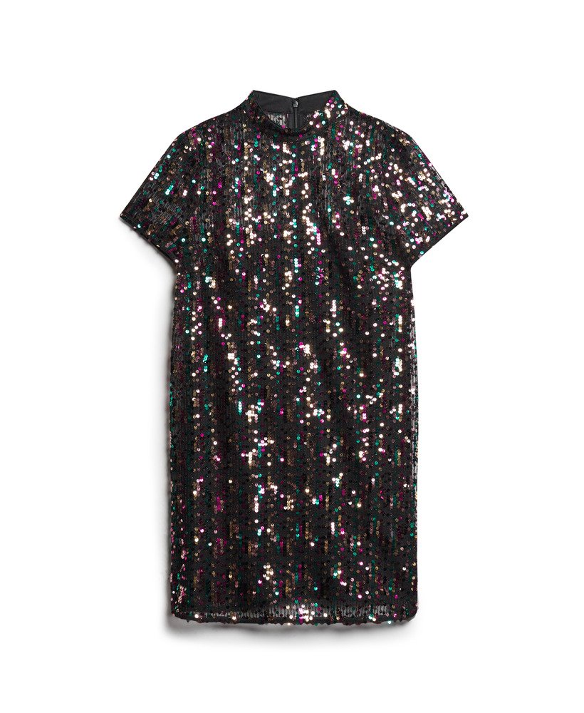 Sequin graphic t shirt dress online