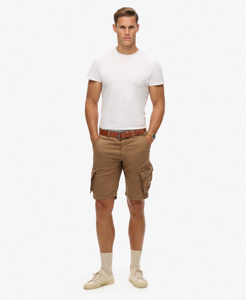 Men s Core Cargo Short in Deep Brown Superdry UK