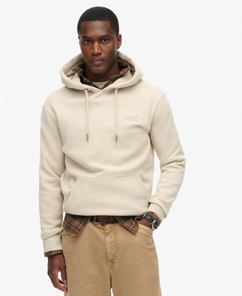 Mens hoodie beige sale