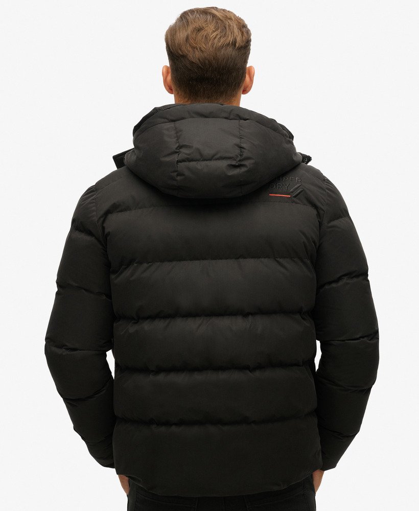 Black puffer parka mens hotsell