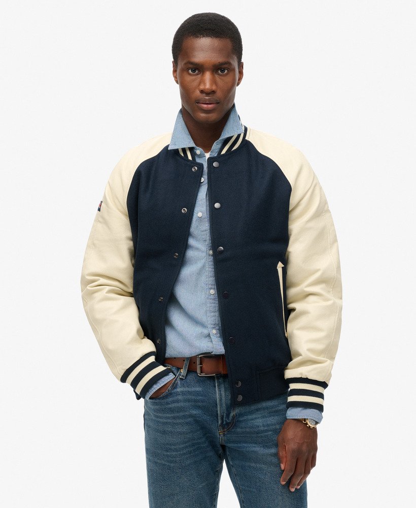 Letterman bomber jacket best sale