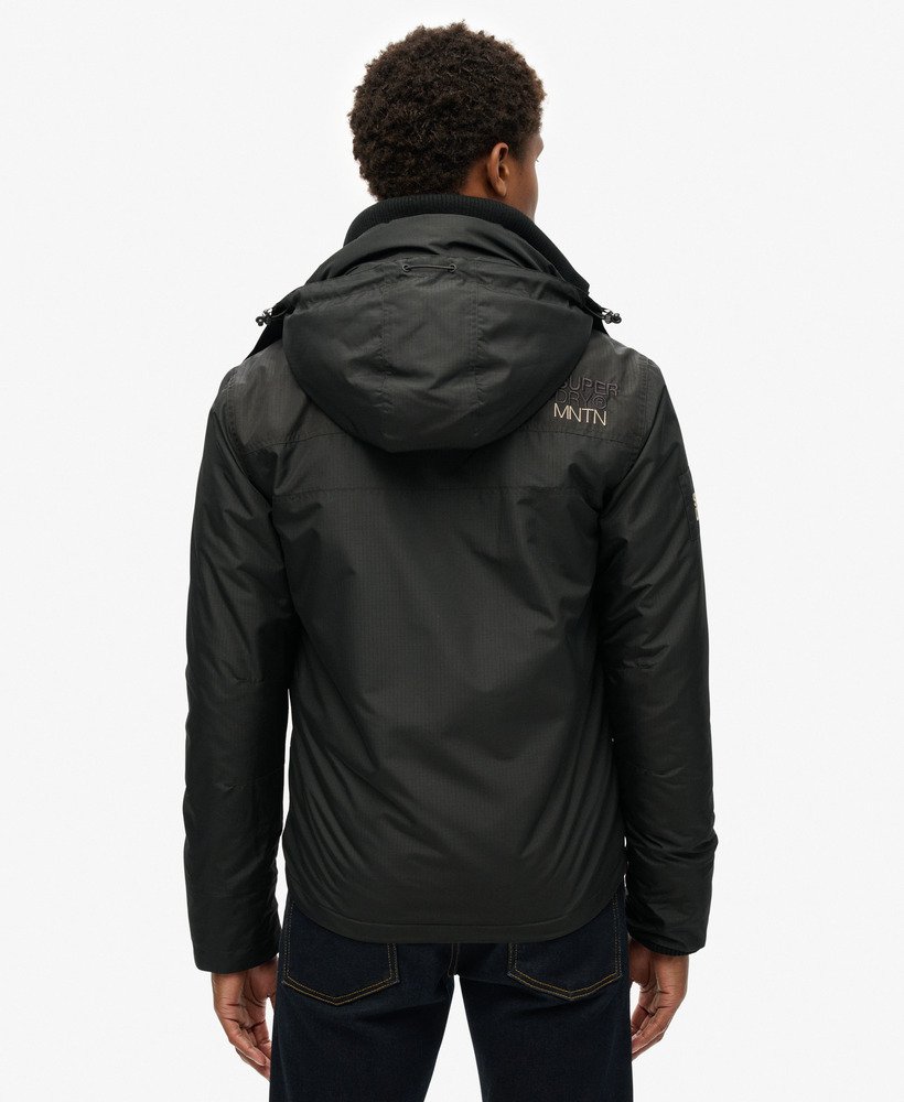 Men s Hooded Mountain SD Windbreaker Jacket in Black Superdry UK