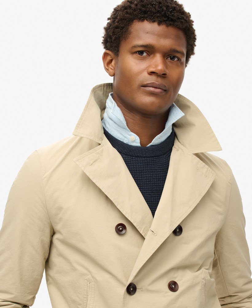 Superdry The Merchant Store Twill Pea Coat Men s Mens Jackets