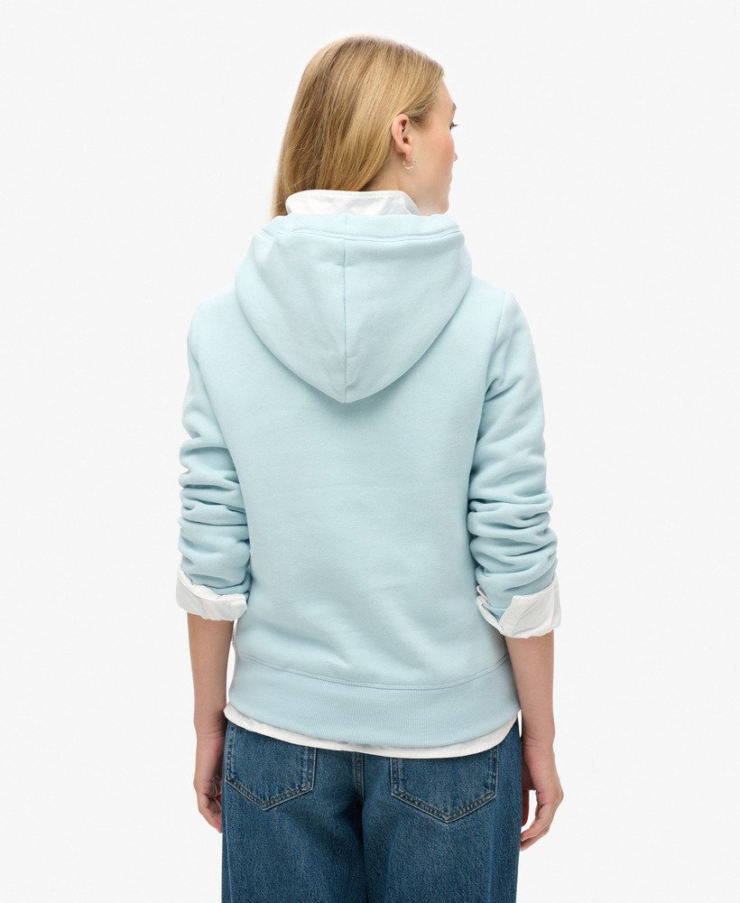 Women s Essential Logo Hoodie in Winter Sky Blue Superdry CA EN