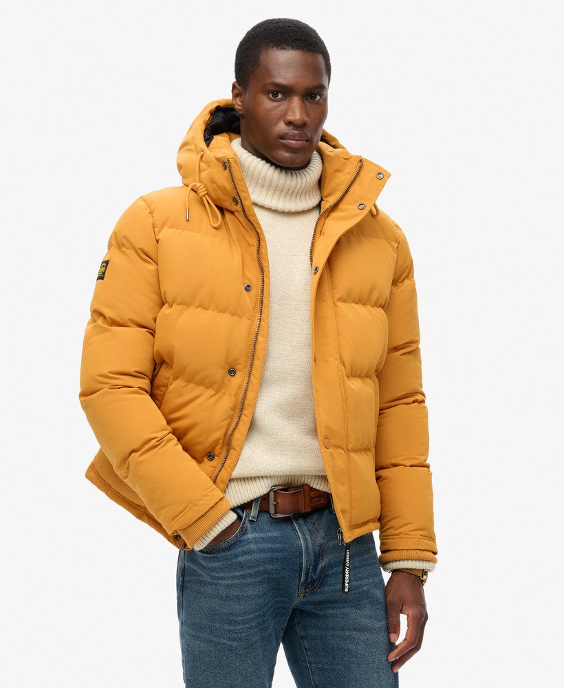 Mustard bubble jacket on sale