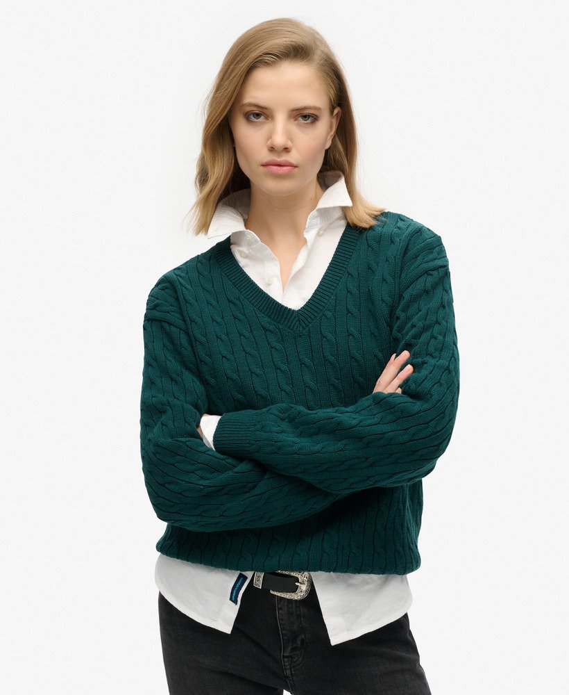 Dark green jumpers womens hotsell