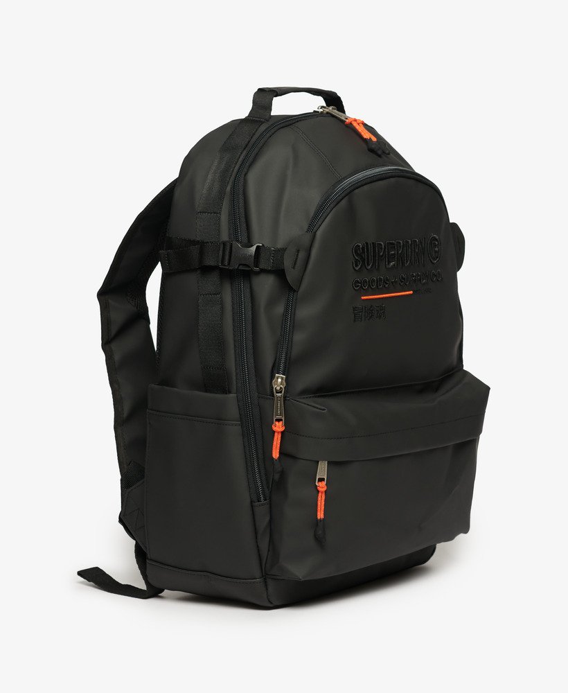 Womens Tarp Utility Backpack in Black Superdry