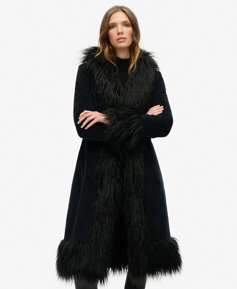 Superdry fur coat online