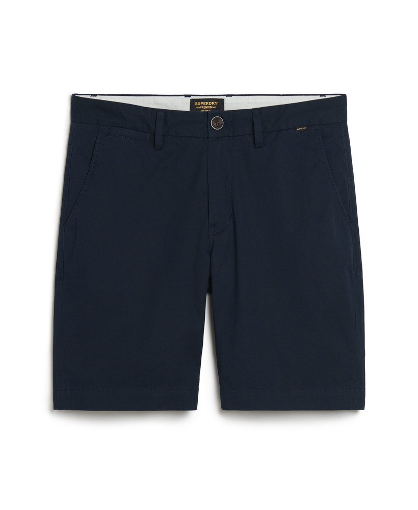 Men s Stretch Chino Shorts in Eclipse Navy Superdry UK