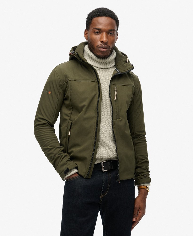 Homme Veste a capuche Softshell Trekker Kaki Militaire Superdry CH FR